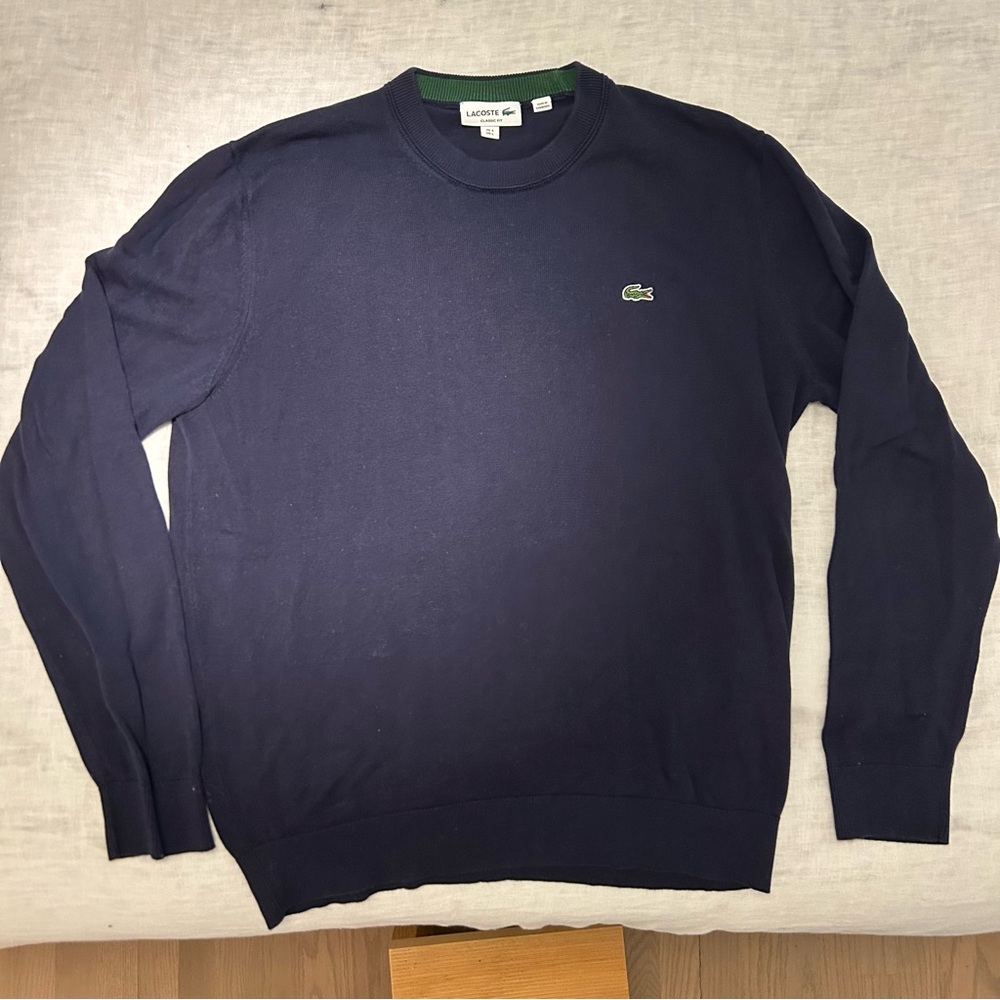 Lacoste Men's Navy Crewneck Sweater